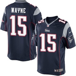 New England Patriots Reggie Wayne Official Nike Navy Blue Limited Youth Home NFL Jersey