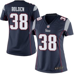 New England Patriots Brandon Bolden Official Nike Navy Blue Elite Women's Home NFL Jersey