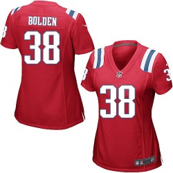 New England Patriots Brandon Bolden Official Nike Red Game Women's Alternate NFL Jersey