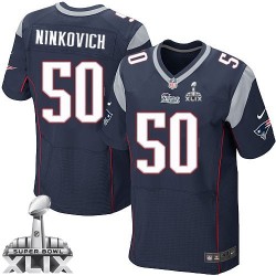 New England Patriots Rob Ninkovich Official Nike Navy Blue Elite Adult Home Super Bowl XLIX NFL Jersey