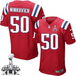 New England Patriots Rob Ninkovich Official Nike Red Elite Adult Alternate Super Bowl XLIX NFL Jersey