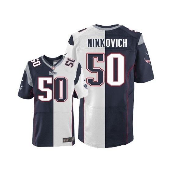 New England Patriots Rob Ninkovich Official Nike Two Tone Elite Adult Team/Road NFL Jersey