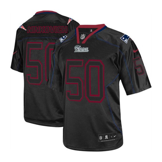 New England Patriots Rob Ninkovich Official Nike Lights Out Black Limited Adult NFL Jersey