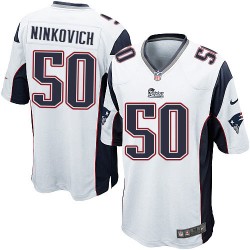 New England Patriots Rob Ninkovich Official Nike White Game Adult Road NFL Jersey