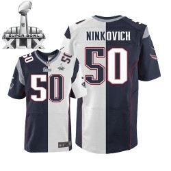 New England Patriots Rob Ninkovich Official Nike Two Tone Limited Adult Team/Road Super Bowl XLIX NFL Jersey