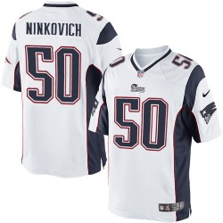 New England Patriots Rob Ninkovich Official Nike White Limited Adult Road NFL Jersey