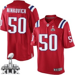 New England Patriots Rob Ninkovich Official Nike Red Elite Youth Alternate Super Bowl XLIX NFL Jersey