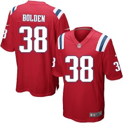 New England Patriots Brandon Bolden Official Nike Red Elite Youth Alternate NFL Jersey