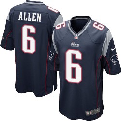 New England Patriots Ryan Allen Official Nike Navy Blue Game Adult Home NFL Jersey