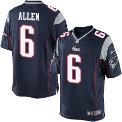 New England Patriots Ryan Allen Official Nike Navy Blue Limited Adult Home NFL Jersey