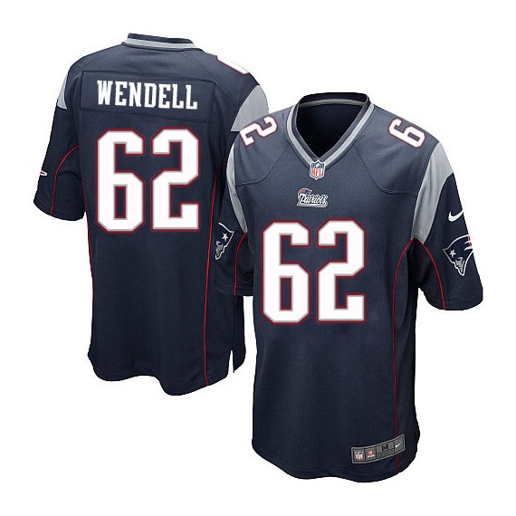 New England Patriots Ryan Wendell Official Nike Navy Blue Game Adult Home NFL Jersey