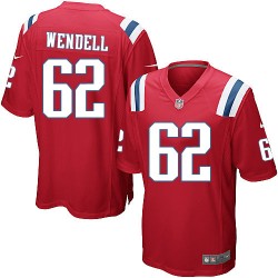 New England Patriots Ryan Wendell Official Nike Red Limited Youth Alternate NFL Jersey