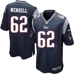 New England Patriots Ryan Wendell Official Nike Navy Blue Elite Youth Home NFL Jersey