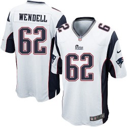 New England Patriots Ryan Wendell Official Nike White Elite Youth Road NFL Jersey