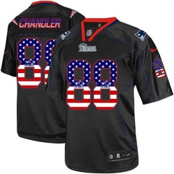 New England Patriots Scott Chandler Official Nike Black Limited Adult USA Flag Fashion NFL Jersey
