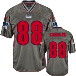 New England Patriots Scott Chandler Official Nike Grey Elite Adult Vapor NFL Jersey