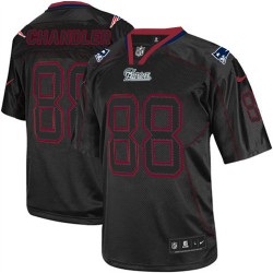 New England Patriots Scott Chandler Official Nike Lights Out Black Elite Adult NFL Jersey