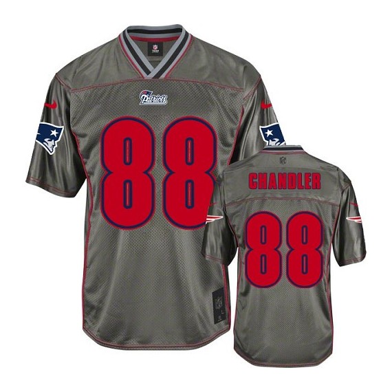 New England Patriots Scott Chandler Official Nike Grey Limited Adult Vapor NFL Jersey