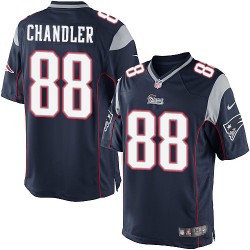 New England Patriots Scott Chandler Official Nike Navy Blue Limited Adult Home NFL Jersey