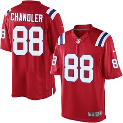New England Patriots Scott Chandler Official Nike Red Elite Youth Alternate NFL Jersey