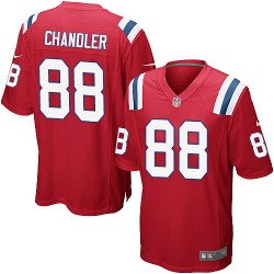 New England Patriots Scott Chandler Official Nike Red Game Youth Alternate NFL Jersey