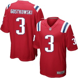 New England Patriots Stephen Gostkowski Official Nike Red Game Adult Alternate NFL Jersey