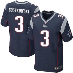 New England Patriots Stephen Gostkowski Official Nike Navy Blue Elite Adult Home NFL Jersey