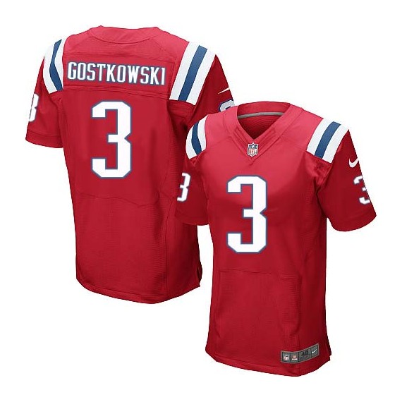 New England Patriots Stephen Gostkowski Official Nike Red Elite Adult Alternate NFL Jersey