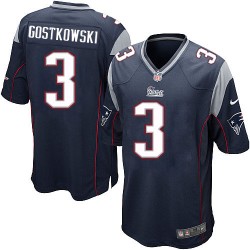 New England Patriots Stephen Gostkowski Official Nike Navy Blue Elite Youth Home NFL Jersey