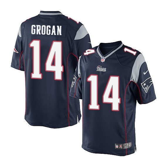 New England Patriots Steve Grogan Official Nike Navy Blue Limited Adult Home NFL Jersey