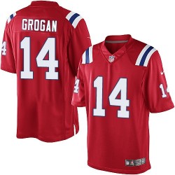 New England Patriots Steve Grogan Official Nike Red Elite Youth Alternate NFL Jersey