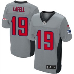 New England Patriots Brandon LaFell Official Nike Grey Shadow Elite Adult NFL Jersey