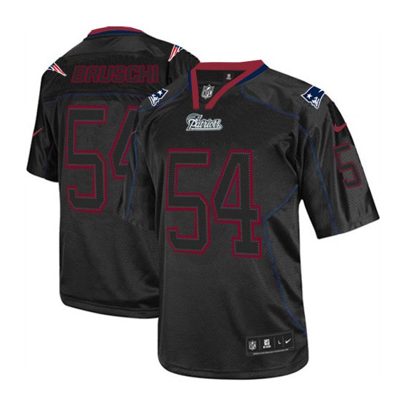 New England Patriots Tedy Bruschi Official Nike Lights Out Black Limited Adult NFL Jersey