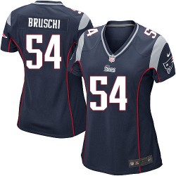New England Patriots Tedy Bruschi Official Nike Navy Blue Game Women's Home NFL Jersey
