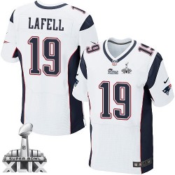 New England Patriots Brandon LaFell Official Nike White Elite Adult Road Super Bowl XLIX NFL Jersey