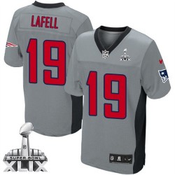 New England Patriots Brandon LaFell Official Nike Grey Shadow Limited Adult Super Bowl XLIX NFL Jersey
