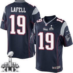 New England Patriots Brandon LaFell Official Nike Navy Blue Limited Adult Home Super Bowl XLIX NFL Jersey
