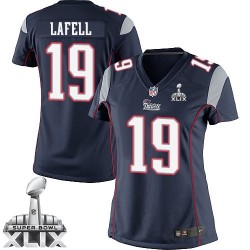New England Patriots Brandon LaFell Official Nike Navy Blue Elite Women's Home Super Bowl XLIX NFL Jersey