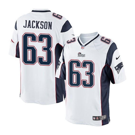 New England Patriots Tre Jackson Official Nike White Limited Adult Road NFL Jersey