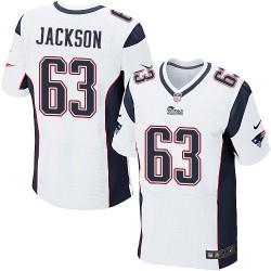 New England Patriots Tre Jackson Official Nike White Elite Adult Road NFL Jersey