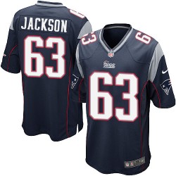 New England Patriots Tre Jackson Official Nike Navy Blue Game Adult Home NFL Jersey