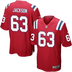 New England Patriots Tre Jackson Official Nike Red Game Adult Alternate NFL Jersey