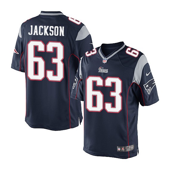 New England Patriots Tre Jackson Official Nike Navy Blue Limited Adult Home NFL Jersey