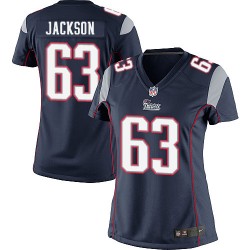 New England Patriots Tre Jackson Official Nike Navy Blue Elite Women's Home NFL Jersey