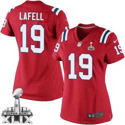 New England Patriots Brandon LaFell Official Nike Red Elite Women's Alternate Super Bowl XLIX NFL Jersey