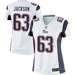 New England Patriots Tre Jackson Official Nike White Elite Women's Road NFL Jersey