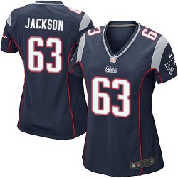 New England Patriots Tre Jackson Official Nike Navy Blue Game Women's Home NFL Jersey