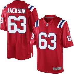 New England Patriots Tre Jackson Official Nike Red Limited Youth Alternate NFL Jersey