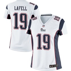 New England Patriots Brandon LaFell Official Nike White Elite Women's Road NFL Jersey