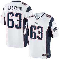 New England Patriots Tre Jackson Official Nike White Limited Youth Road NFL Jersey